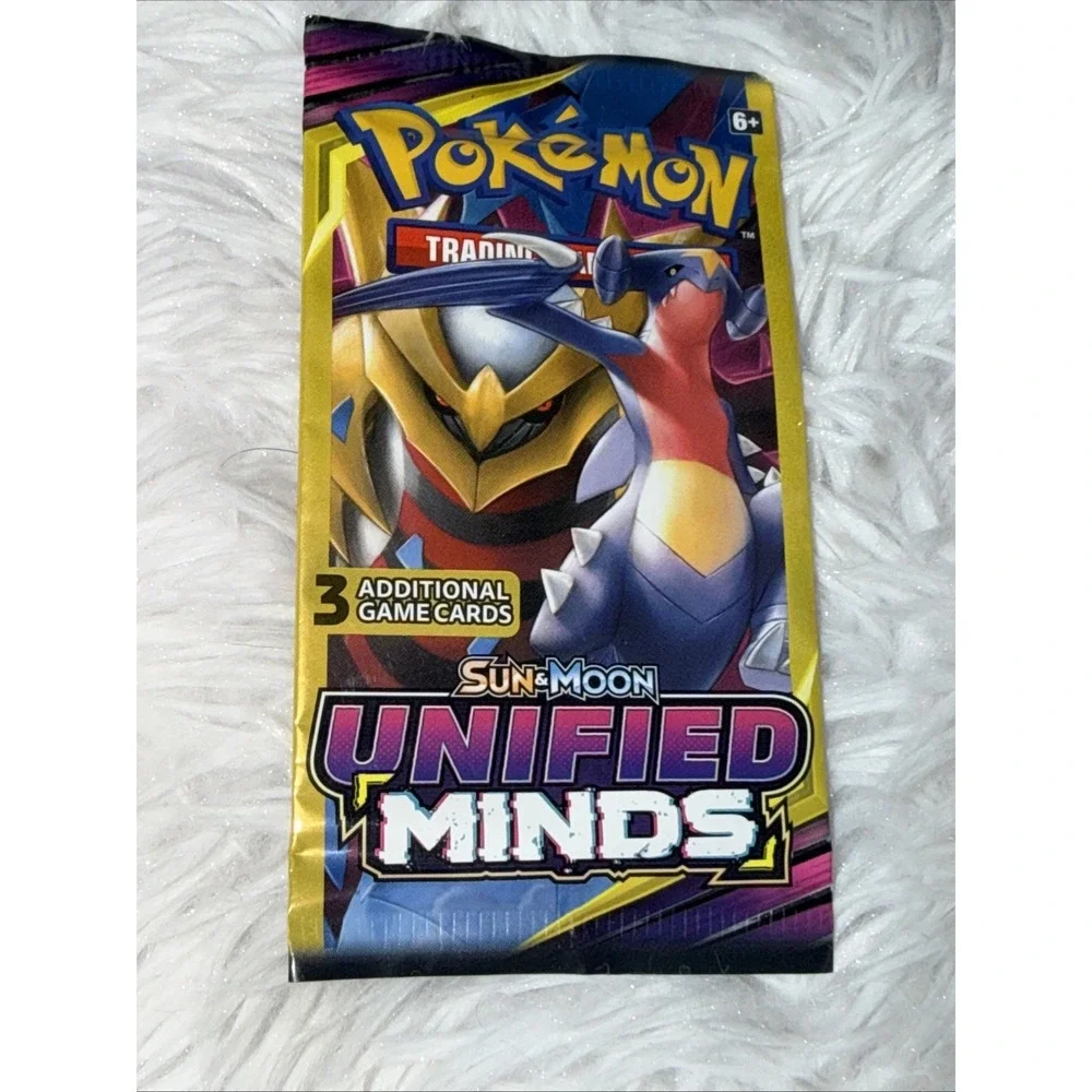 Pokemon TCG Sun Moon Unified Minds 3-Card Booster Pack Giratina Garchomp Sealed